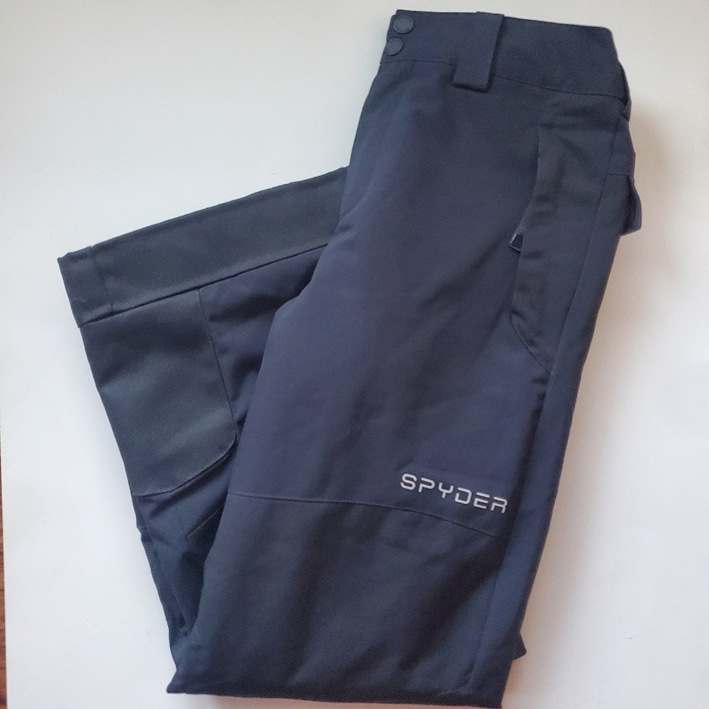 Spyder Ski/Snowboard Pants 🏂⛷Like New Youth Boys Black Size 10 Medium